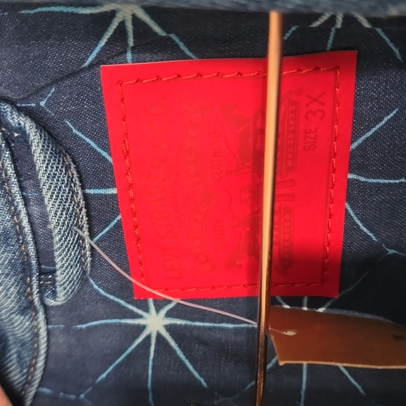 Levi's Red Label Women's Denim Trucker Jacket in Blue Sz 3X MSRP $80 NWT - Picture 5 of 6